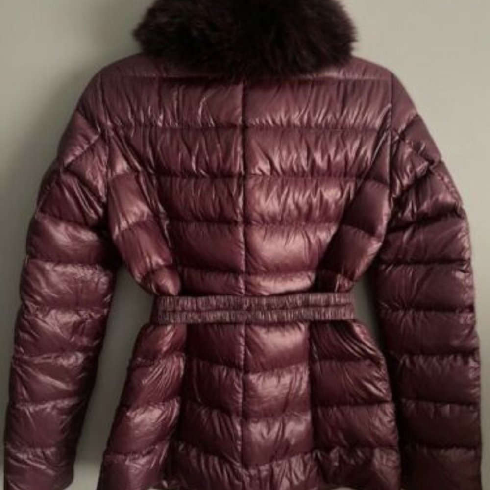 Herno- Claudia Shorter Fitted Jacket- wine color Size 40 - Picture 2 of 8